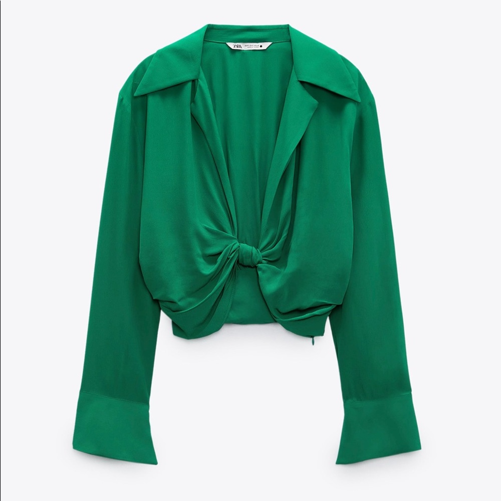 Zara Knotted Crop Top